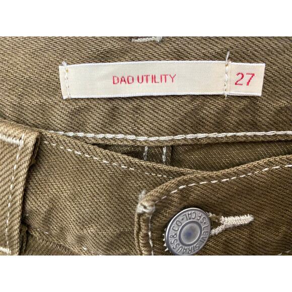 LEVI’S JEANS BAGGY UTILITY ESPRESSO BROWN CARGO SLOUCHY STRAIGHT LEG DENIM - Picture 5 of 13